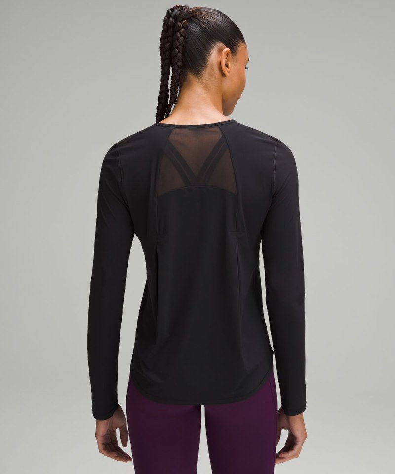 Lululemon Sculpt Long-Sleeve Shirt Black Online Outlet Sale