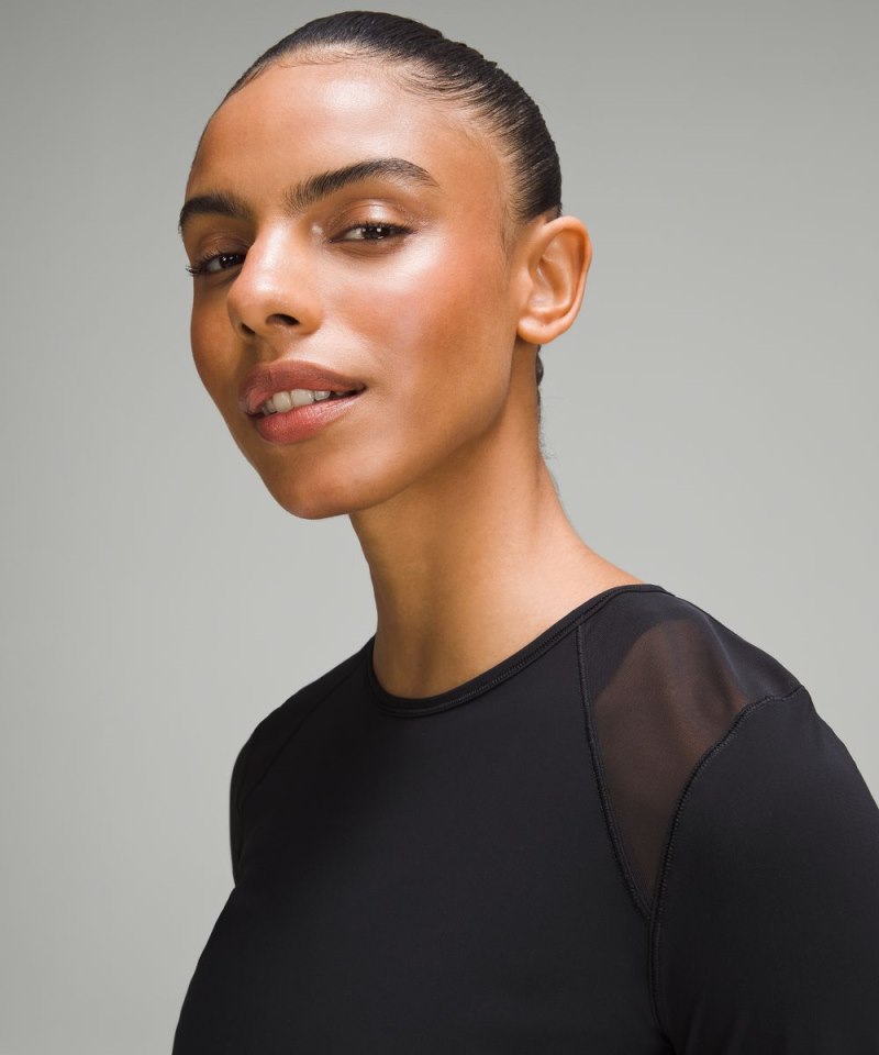 Lululemon Sculpt Long-Sleeve Shirt Black Online Outlet Sale