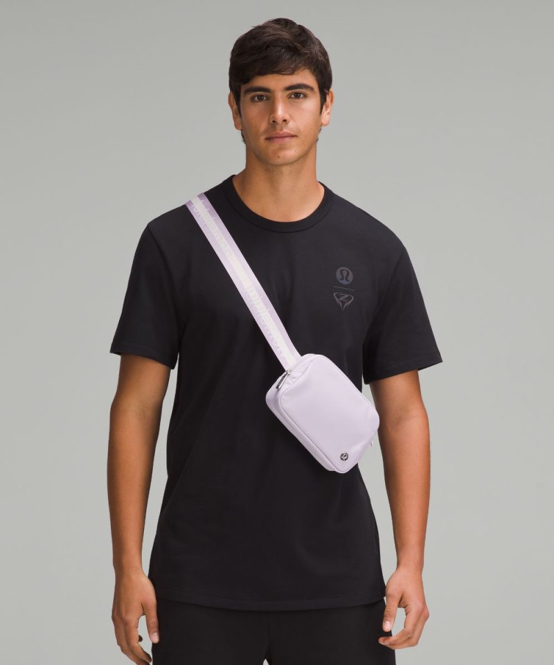 Lululemon Everywhere Belt Bag 1L *Wordmark Lilac Ether / White Opal / White Online Outlet Sale