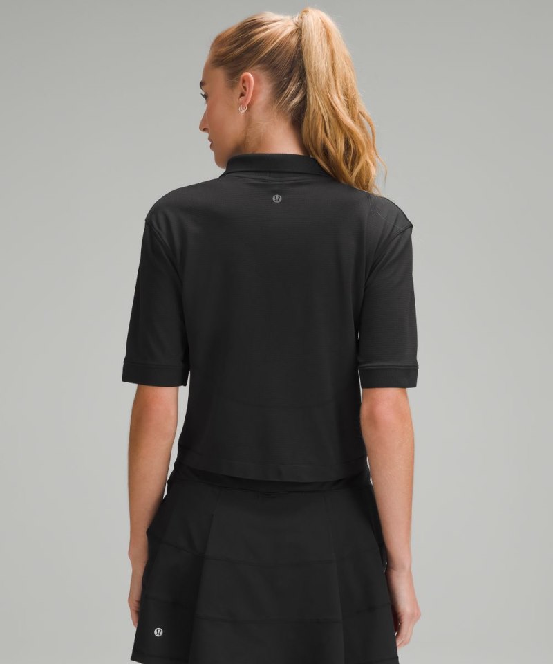 Lululemon Swiftly Tech Relaxed-Fit Polo Shirt Black / Black (not available) Online Outlet Sale