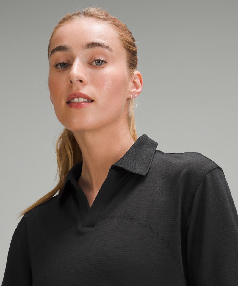 Lululemon Swiftly Tech Relaxed-Fit Polo Shirt Black / Black (not available) Online Outlet Sale