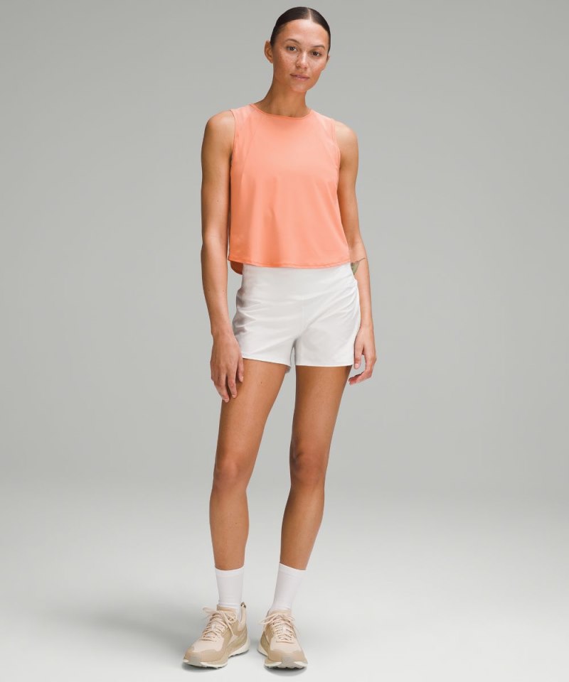Lululemon Sculpt Cropped Tank Top Coral Kiss Online Outlet Sale