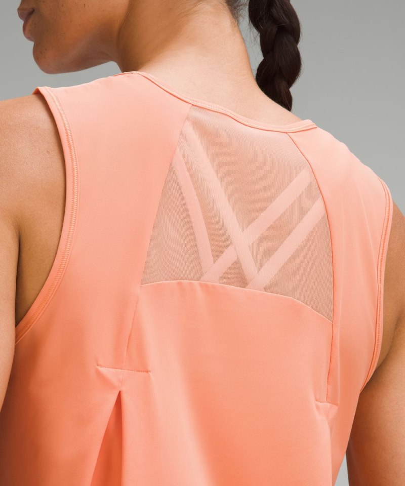 Lululemon Sculpt Cropped Tank Top Coral Kiss Online Outlet Sale