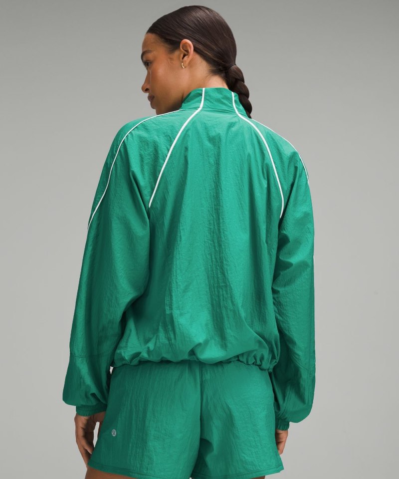Lululemon License to Train Lightweight Jacket Cascadia Green Online Outlet Sale