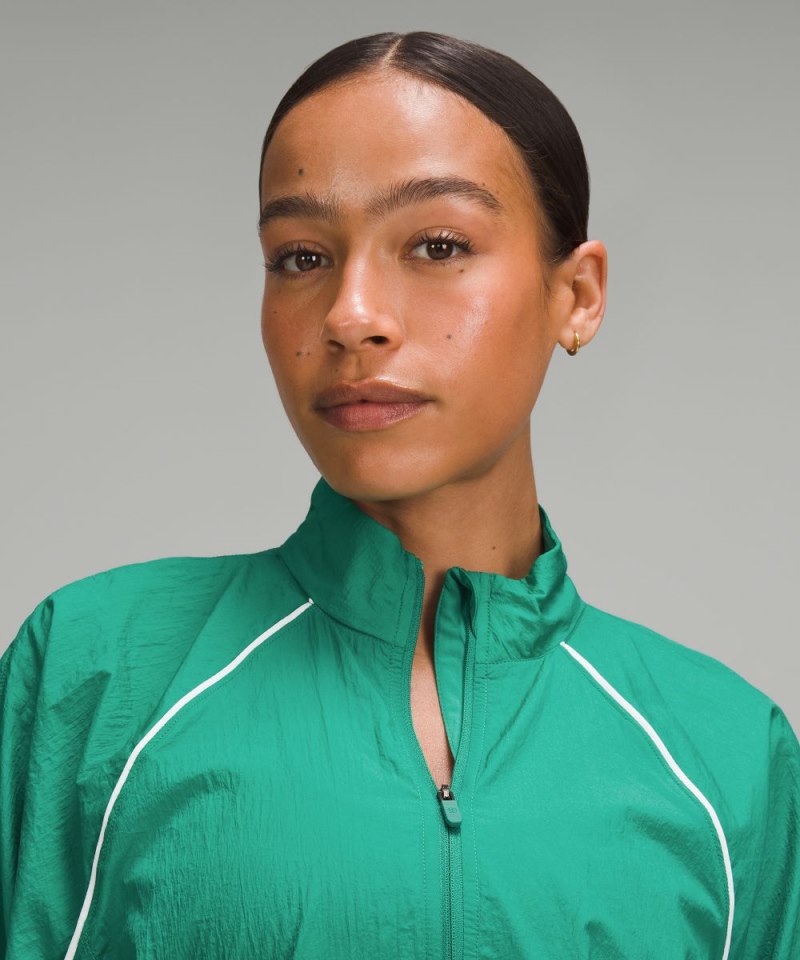 Lululemon License to Train Lightweight Jacket Cascadia Green Online Outlet Sale
