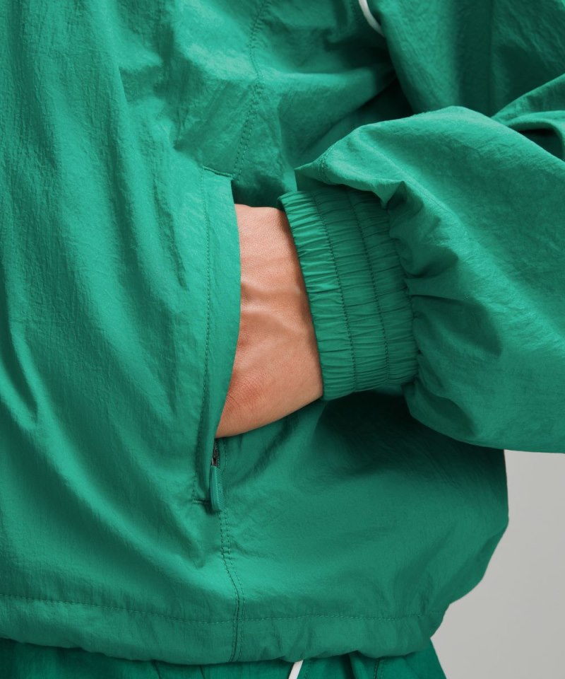 Lululemon License to Train Lightweight Jacket Cascadia Green Online Outlet Sale