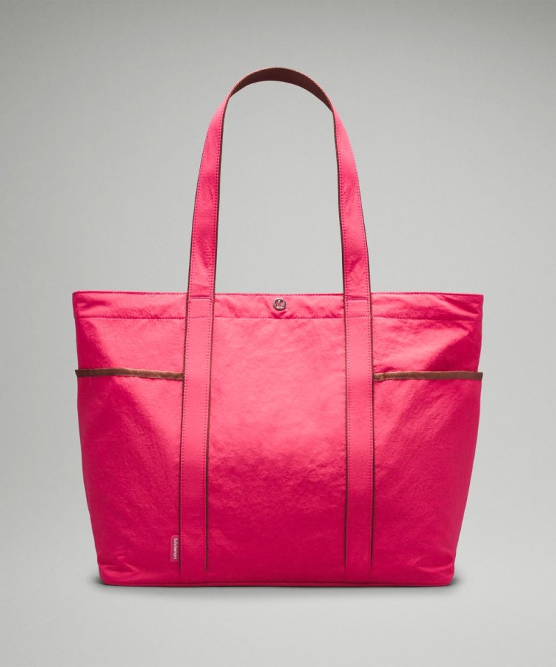 Lululemon Daily Multi-Pocket Tote Bag 20L Glaze Pink / Ancient Copper Online Outlet Sale