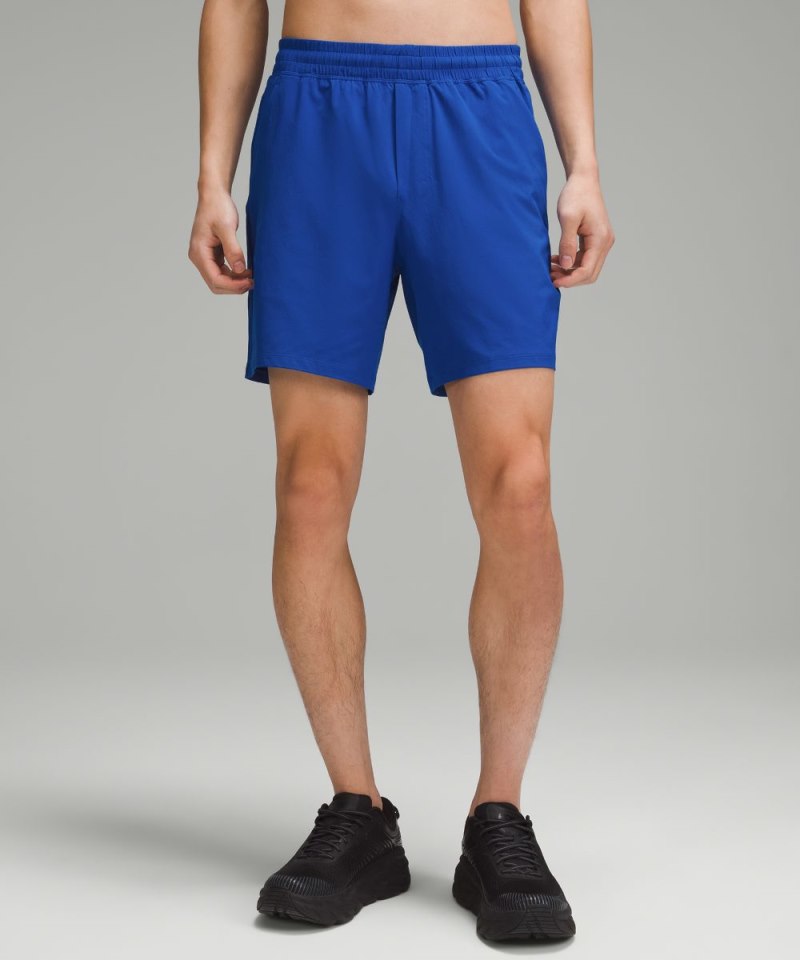 Lululemon Pace Breaker Linerless Short 7" Symphony Blue Online Outlet Sale