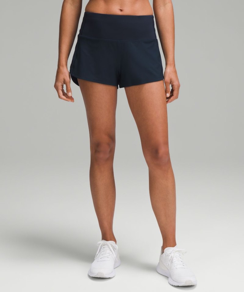 Lululemon Speed Up High-Rise Lined Short 2.5" True Navy Online Outlet Sale