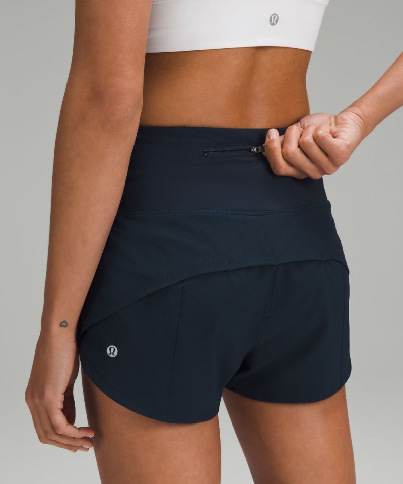 Lululemon Speed Up High-Rise Lined Short 2.5" True Navy Online Outlet Sale