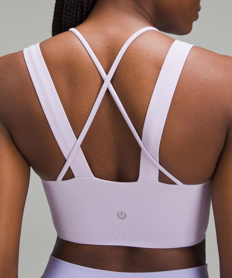 Lululemon Like a Cloud Longline Bra *Light Support, D / DD Cup Lilac Ether Online Outlet Sale