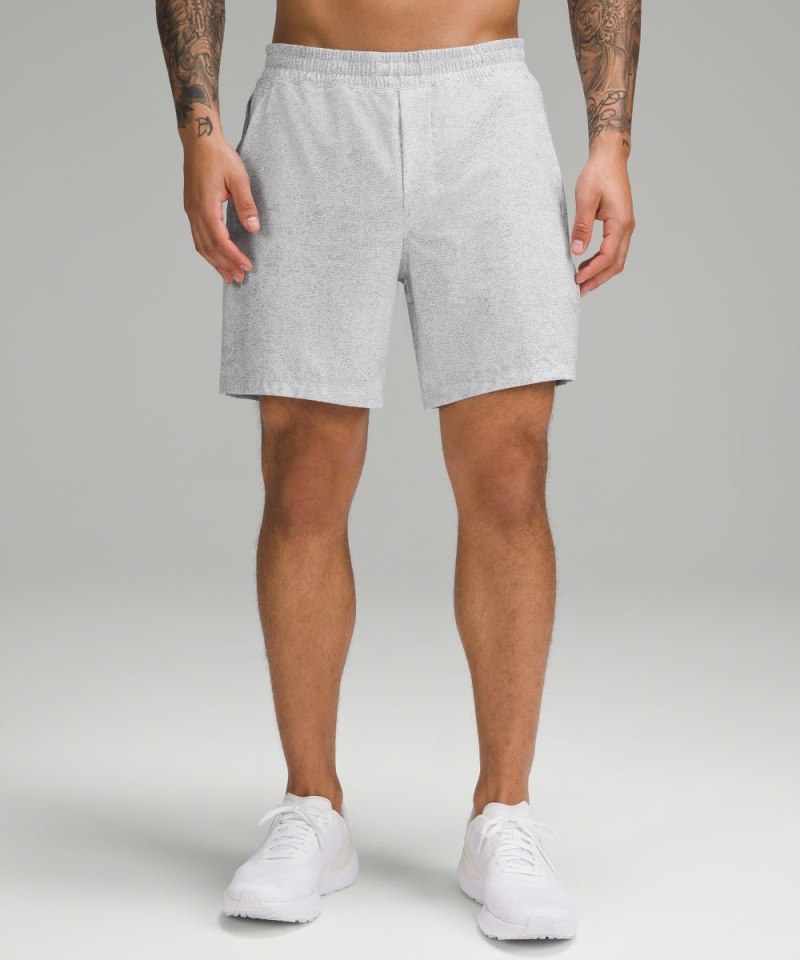 Lululemon Pace Breaker Lined Short 7" Infuse Texture Alpine White Multi Online Outlet Sale