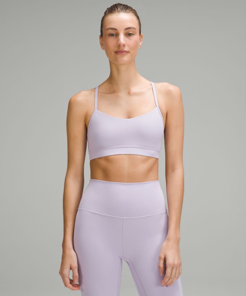 Lululemon Flow Y Bra Nulu *Light Support, A–C Cups Lilac Ether Online Outlet Sale