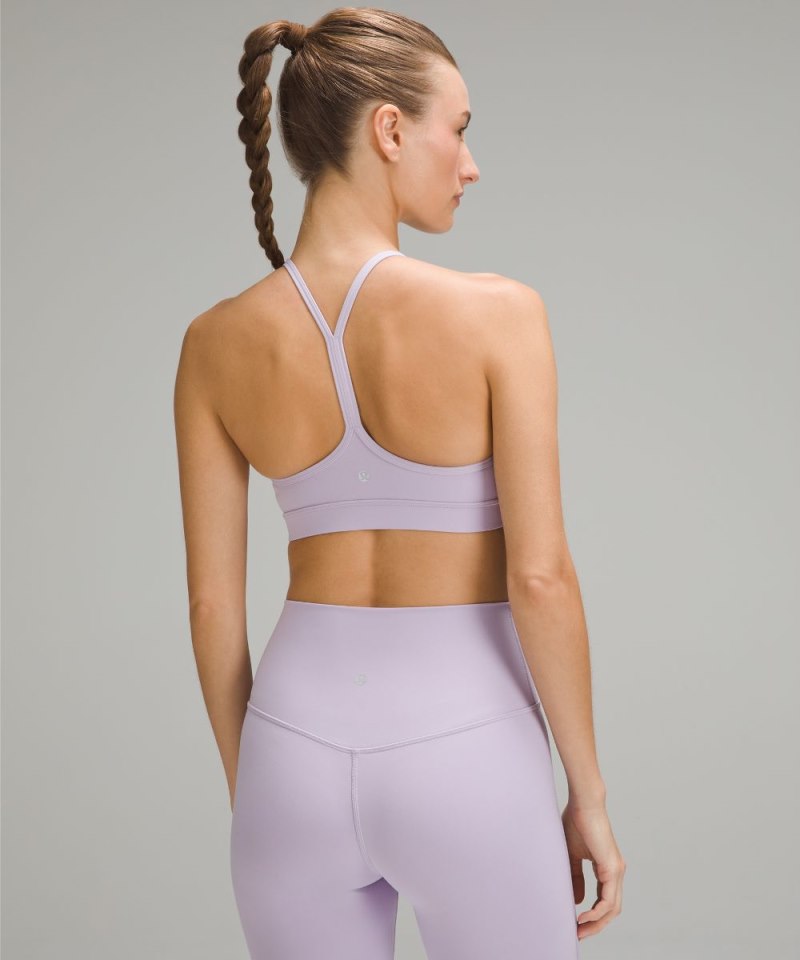 Lululemon Flow Y Bra Nulu *Light Support, A–C Cups Lilac Ether Online Outlet Sale