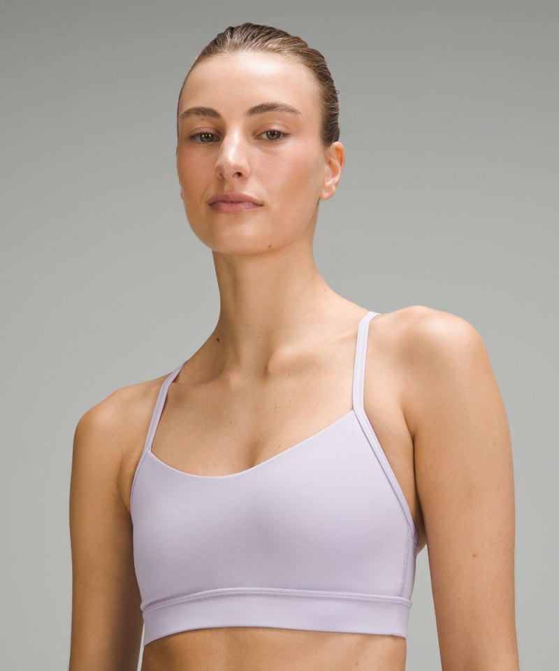 Lululemon Flow Y Bra Nulu *Light Support, A–C Cups Lilac Ether Online Outlet Sale