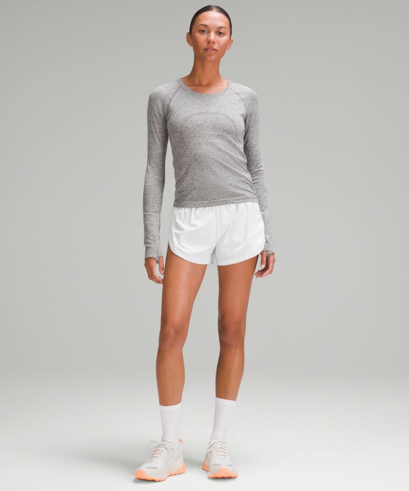 Lululemon Track That High-Rise Lined Short 3" White Online Outlet Sale
