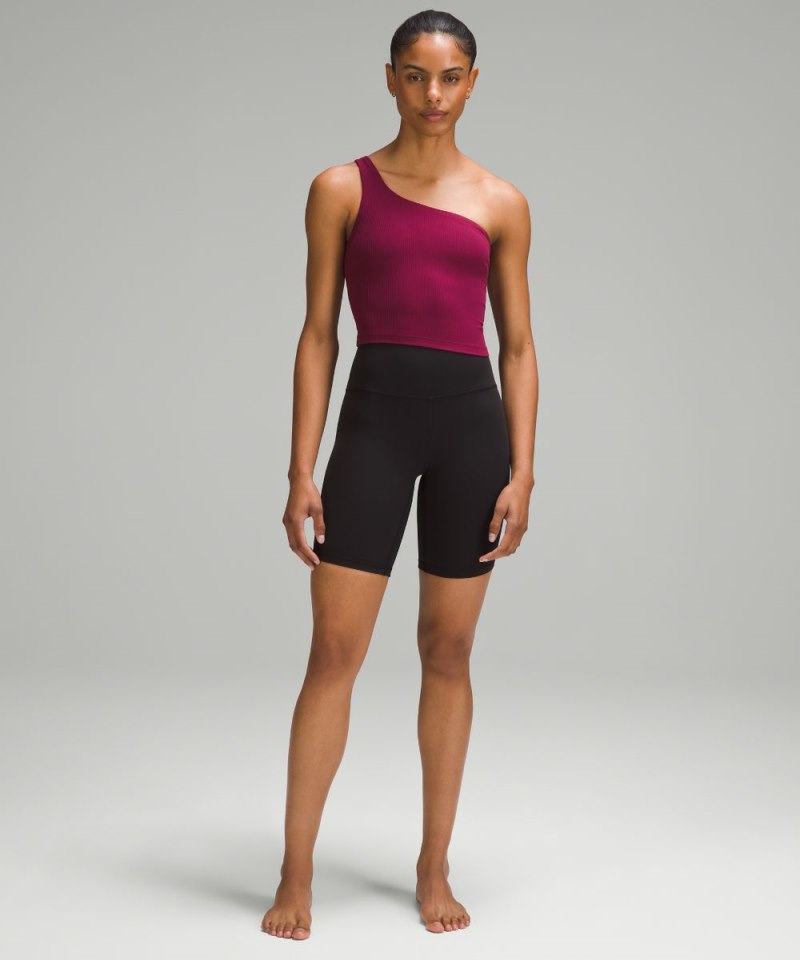 Lululemon Ribbed Nulu Asymmetrical Yoga Tank Top Deep Luxe Online Outlet Sale
