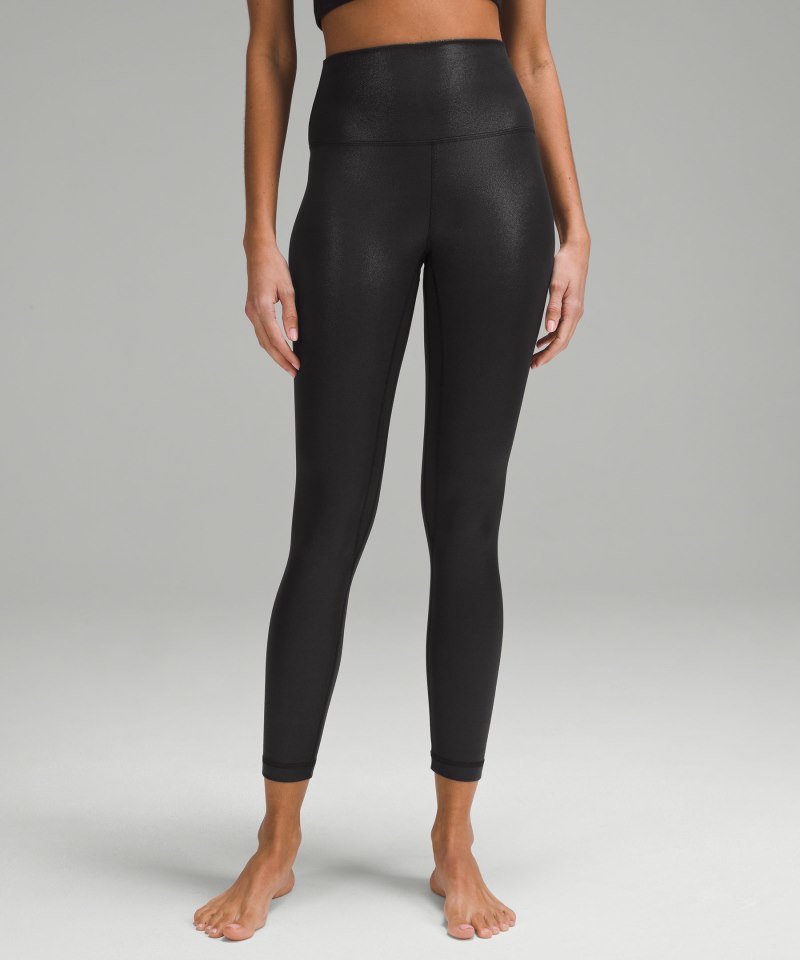 Lululemon lululemon Align™ High-Rise Pant 25" *Shine Radiate Foil Print Black Online Outlet Sale