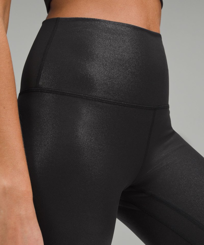 Lululemon lululemon Align™ High-Rise Pant 25" *Shine Radiate Foil Print Black Online Outlet Sale