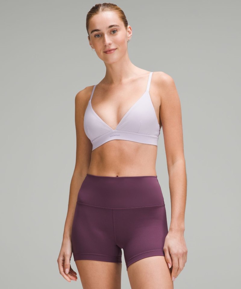 Lululemon License to Train Triangle Bra *Light Support, A / B Cup Lilac Ether Online Outlet Sale