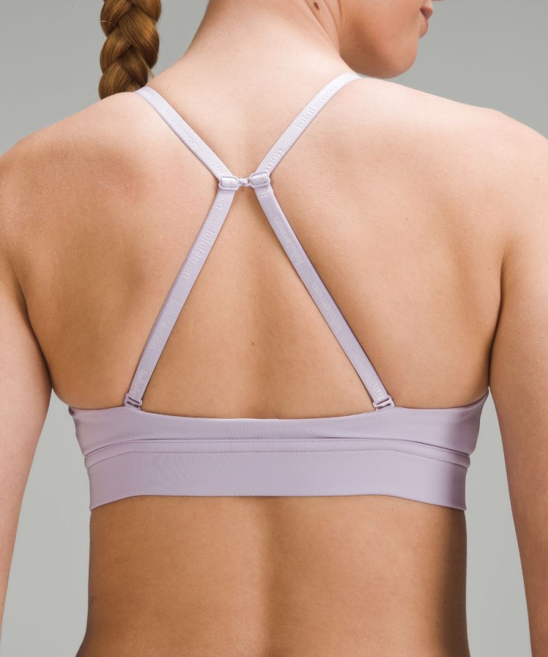 Lululemon License to Train Triangle Bra *Light Support, A / B Cup Lilac Ether Online Outlet Sale