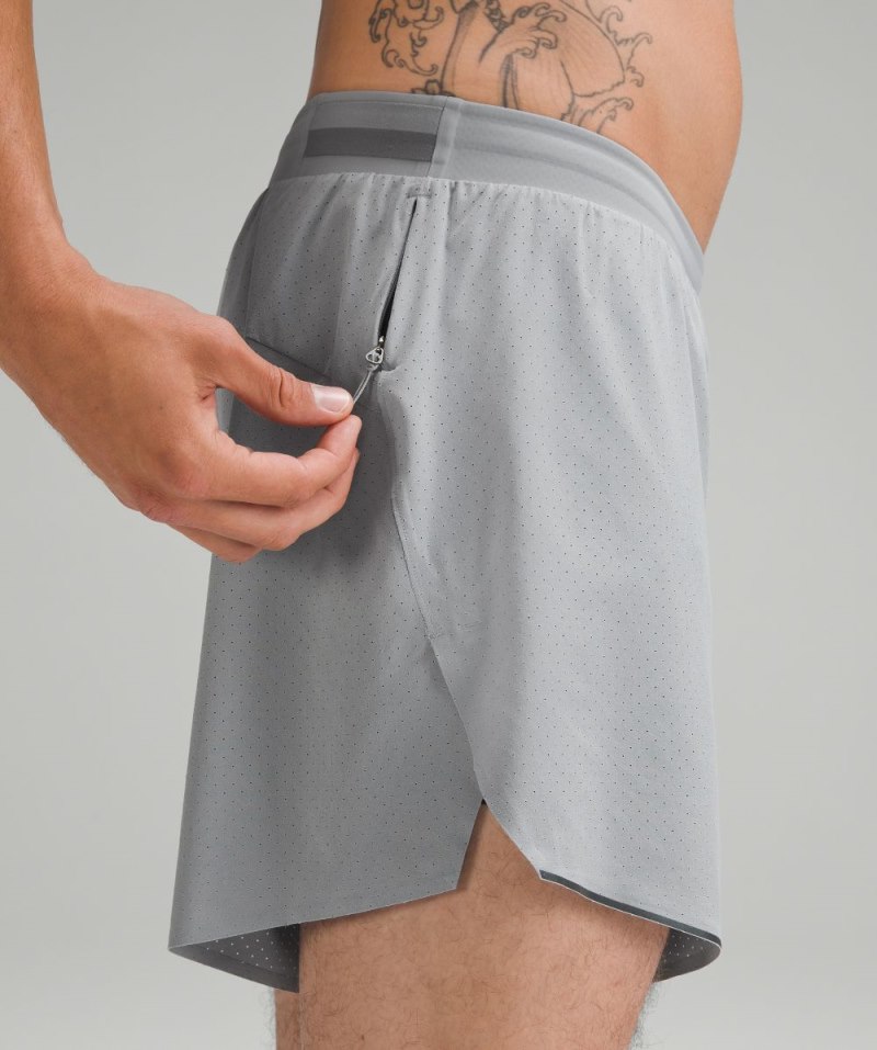 Lululemon Fast and Free Lined Short 6" Rhino Grey Online Outlet Sale