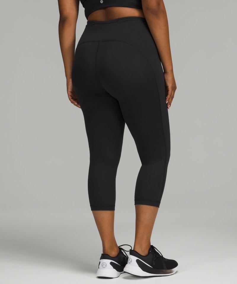 Lululemon Swift Speed High-Rise Crop 21" Black Online Outlet Sale