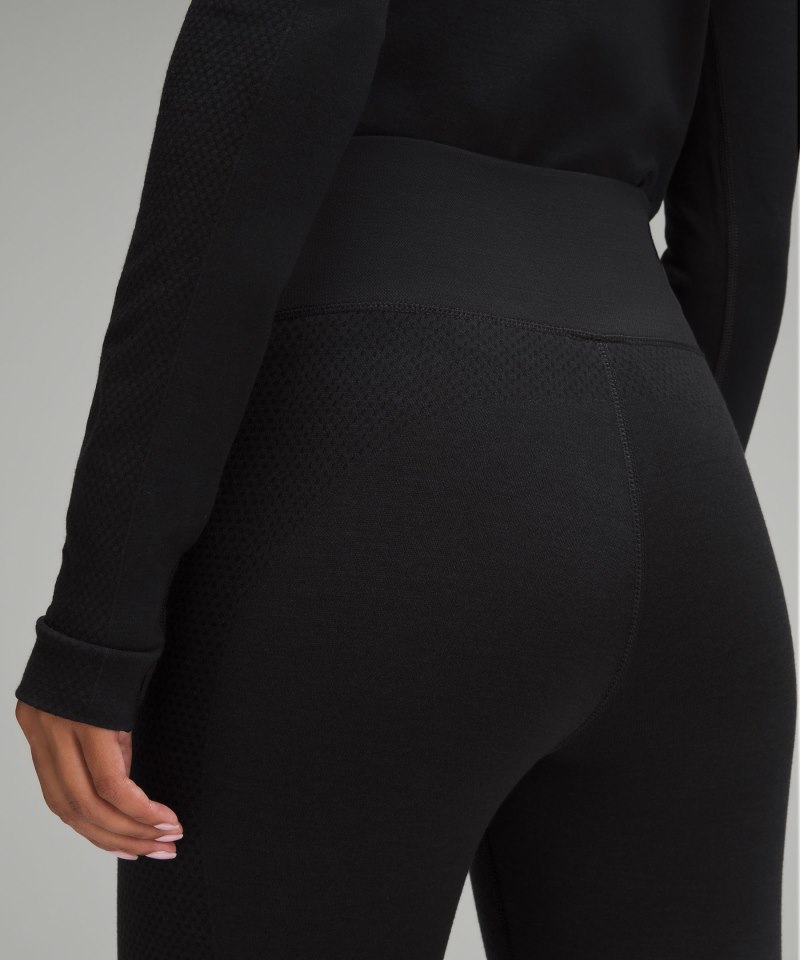 Lululemon Merino Wool-Blend Base Layer Tight 28" Black Online Outlet Sale