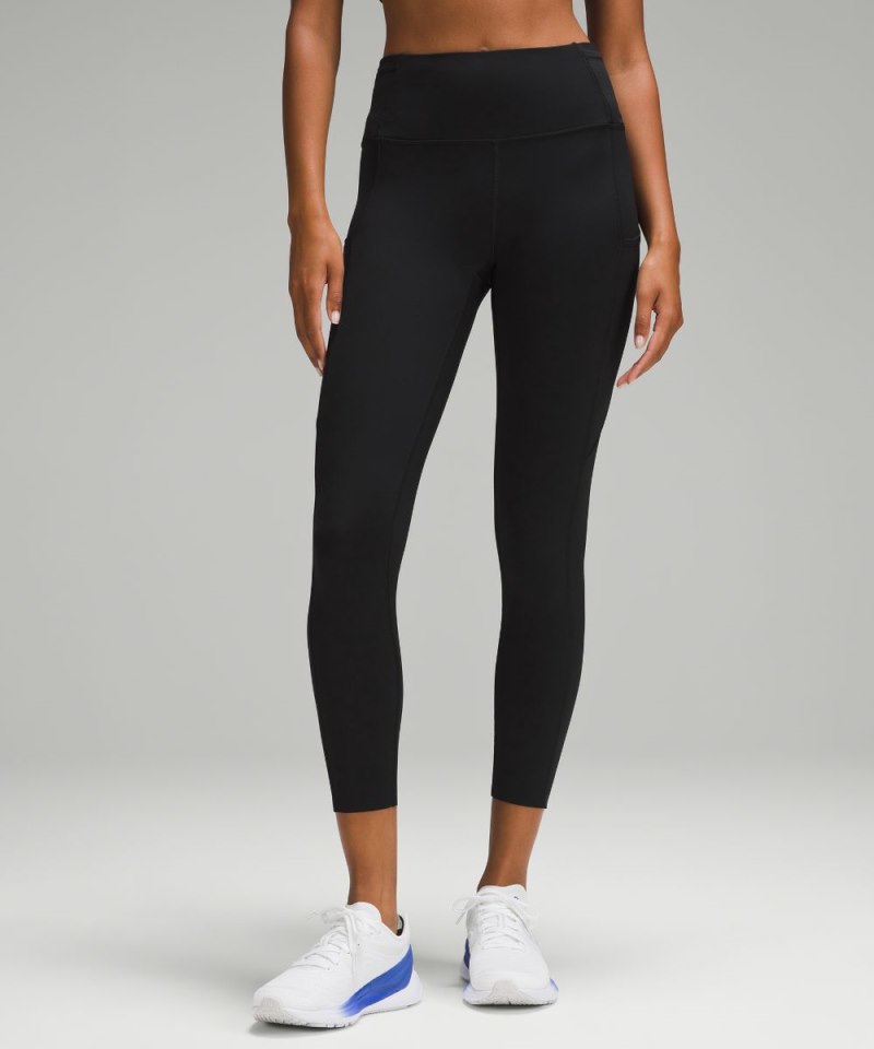 Lululemon Fast and Free High-Rise Tight 25" Black Online Outlet Sale