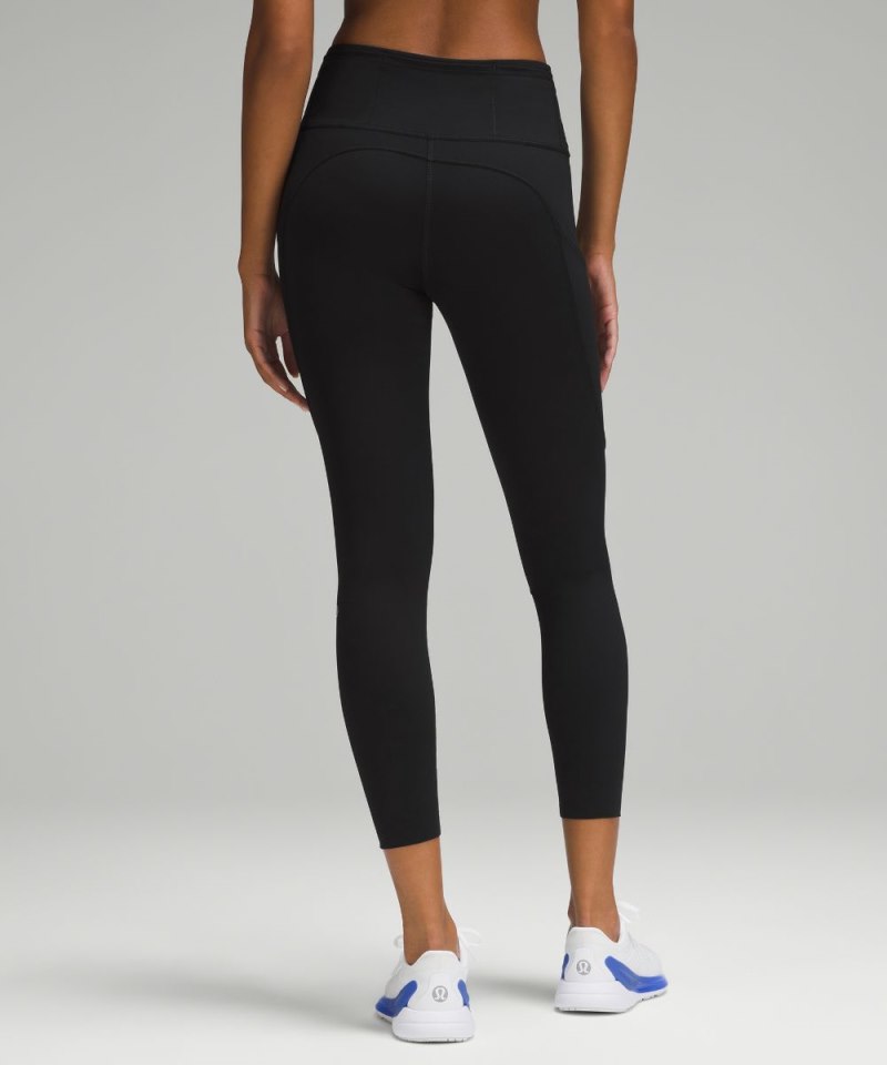 Lululemon Fast and Free High-Rise Tight 25" Black Online Outlet Sale