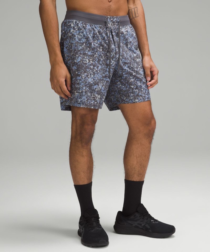 Lululemon License to Train Lined Short 7" Discord Traverse Grey Multi Online Outlet Sale
