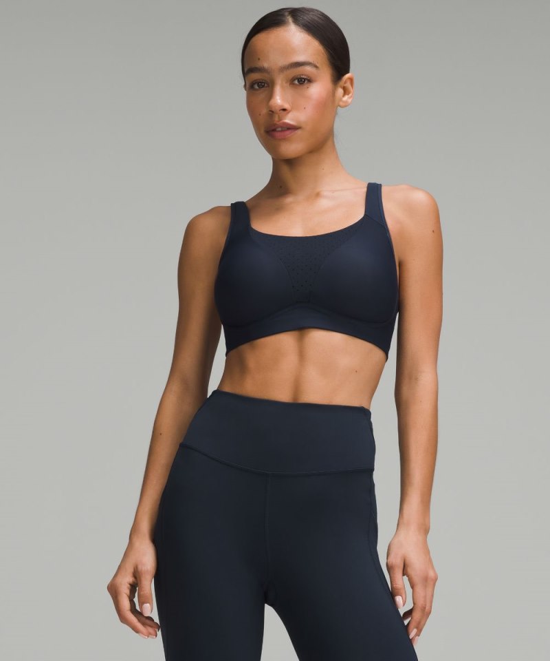 Lululemon Run Times Bra *High Support, B–G Cups True Navy Online Outlet Sale