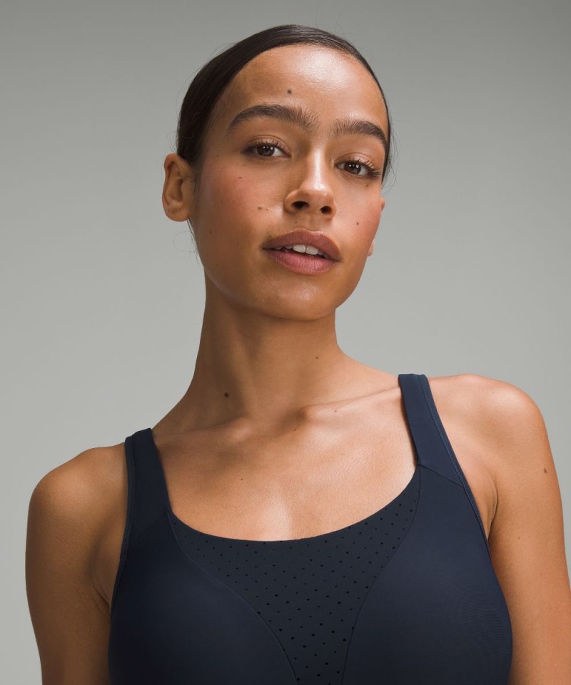 Lululemon Run Times Bra *High Support, B–G Cups True Navy Online Outlet Sale