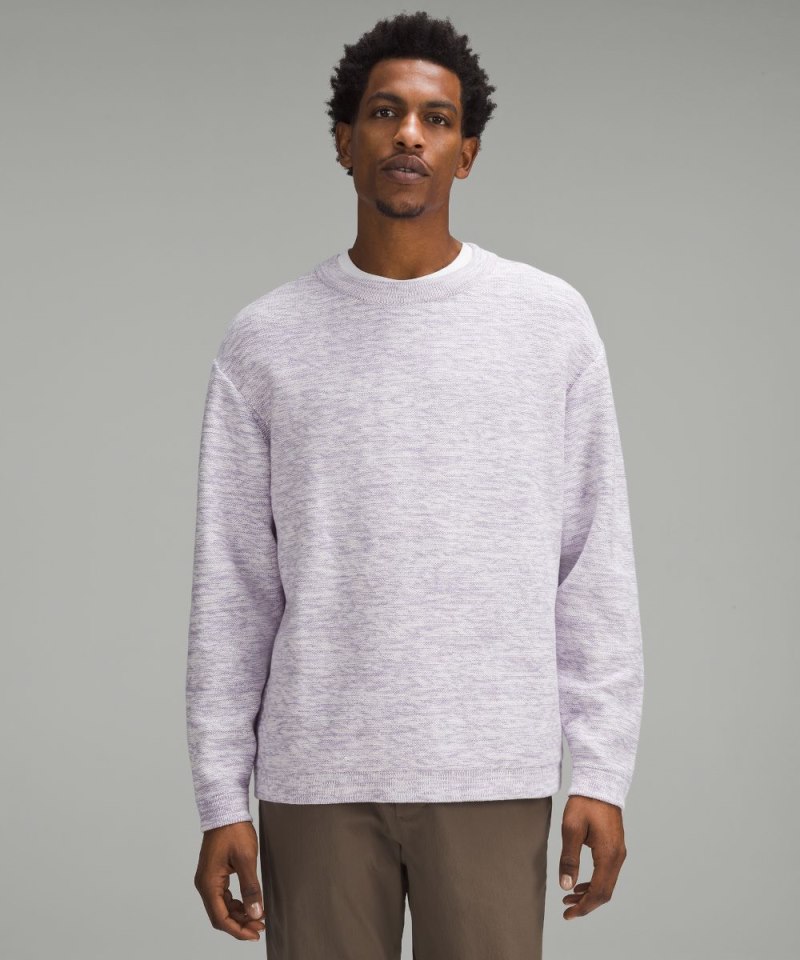 Lululemon Relaxed-Fit Crewneck Knit Sweater Lilac Ether Online Outlet Sale