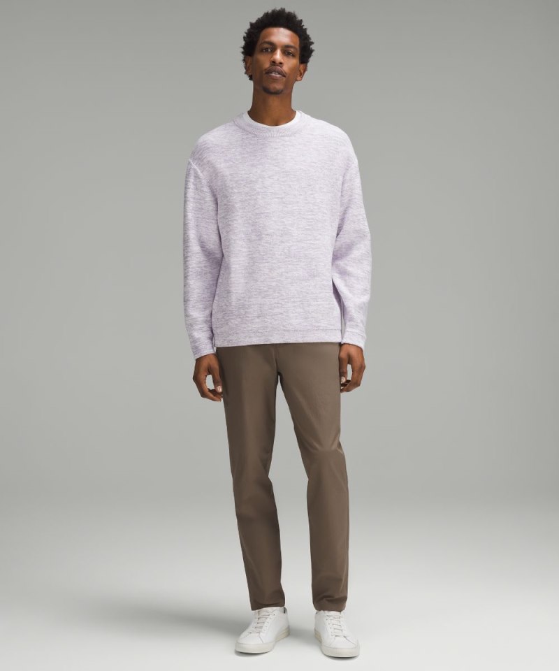 Lululemon Relaxed-Fit Crewneck Knit Sweater Lilac Ether Online Outlet Sale