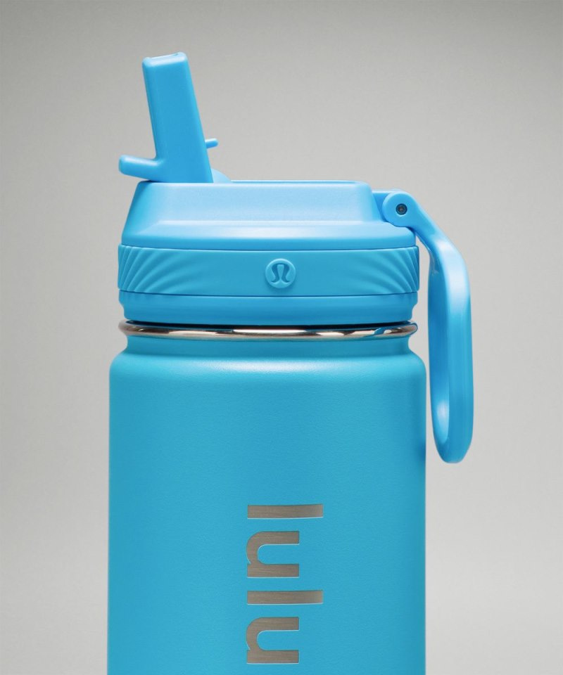 Lululemon Back to Life Sport Bottle 18oz *Straw Lid Kayak Blue Light Online Outlet Sale
