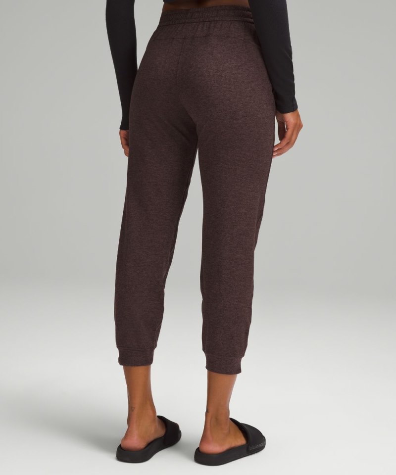 Lululemon Soft Jersey Classic-Fit Mid-Rise Jogger Heathered Dark Espresso Online Outlet Sale