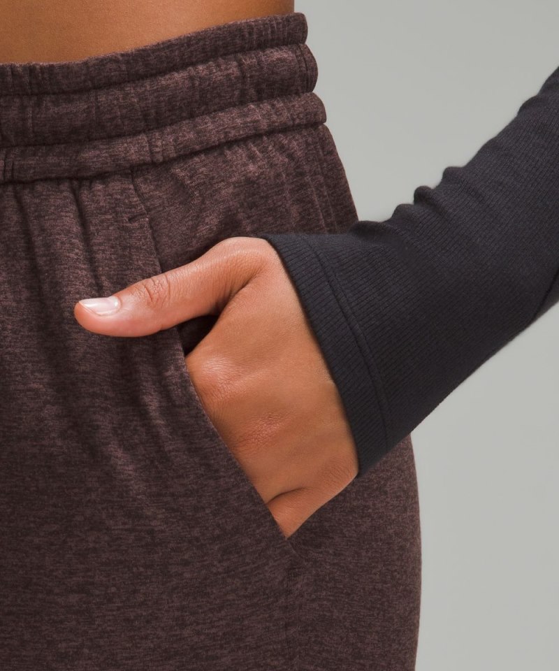 Lululemon Soft Jersey Classic-Fit Mid-Rise Jogger Heathered Dark Espresso Online Outlet Sale