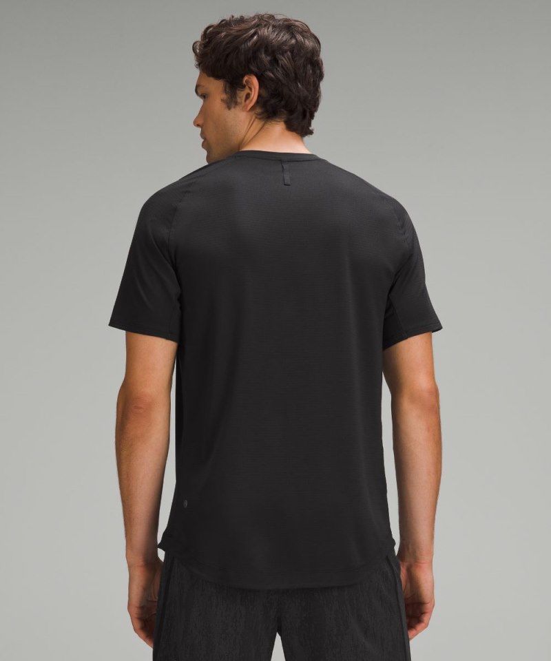 Lululemon License to Train Short-Sleeve Shirt Black Online Outlet Sale