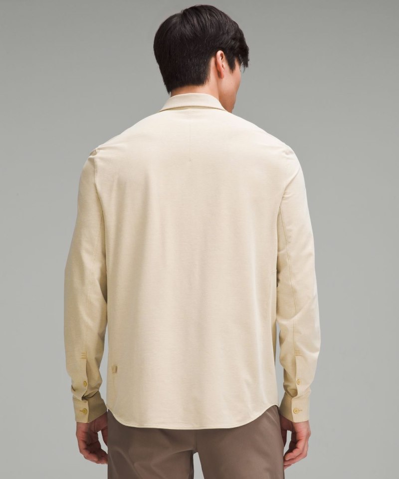 Lululemon Commission Long-Sleeve Shirt Trench / White Online Outlet Sale