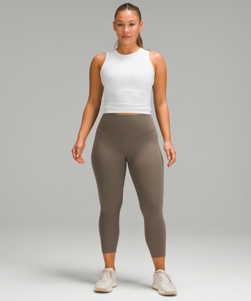 Lululemon Wunder Train Contour Fit High-Rise Crop 23" Nomad Online Outlet Sale