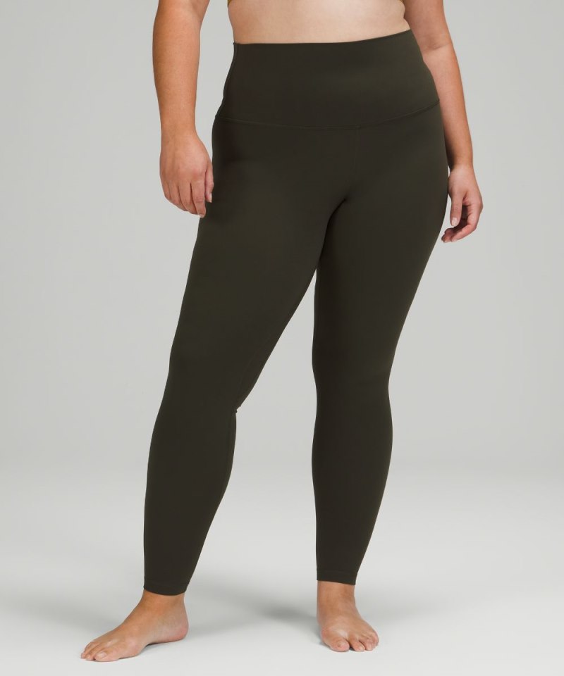 Lululemon lululemon Align™ Super-High-Rise Pant 28" Dark Olive Online Outlet Sale