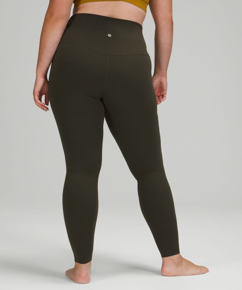 Lululemon lululemon Align™ Super-High-Rise Pant 28" Dark Olive Online Outlet Sale