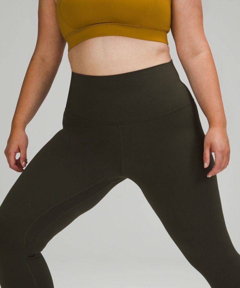 Lululemon lululemon Align™ Super-High-Rise Pant 28" Dark Olive Online Outlet Sale