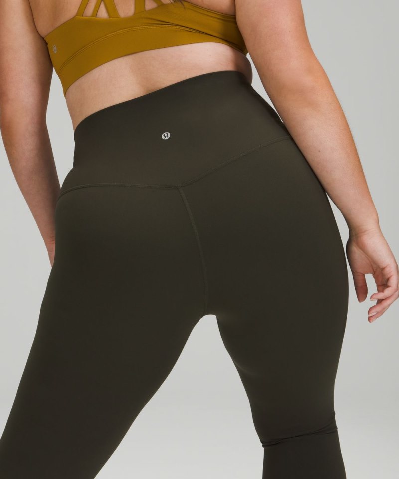 Lululemon lululemon Align™ Super-High-Rise Pant 28" Dark Olive Online Outlet Sale