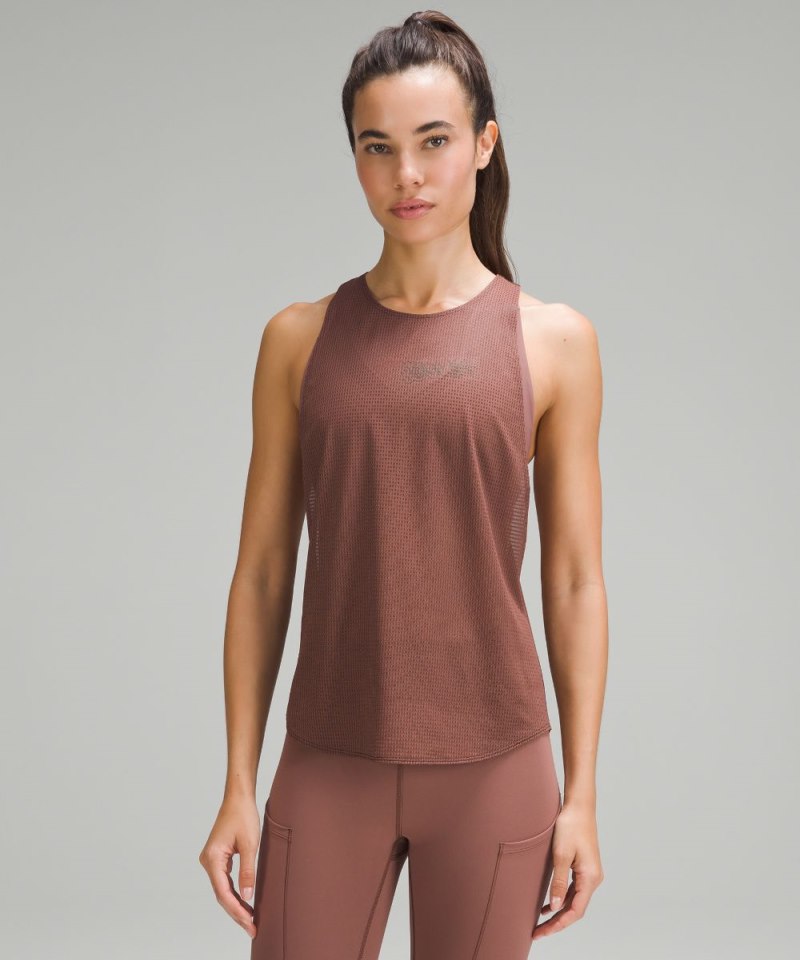 Lululemon lululemon lab Grid Mesh Training Tank Top *Graphic Smoky Topaz Online Outlet Sale