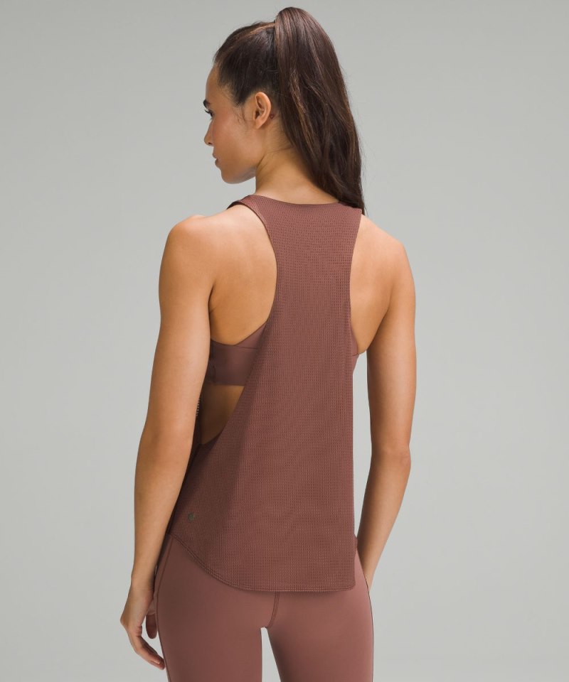 Lululemon lululemon lab Grid Mesh Training Tank Top *Graphic Smoky Topaz Online Outlet Sale