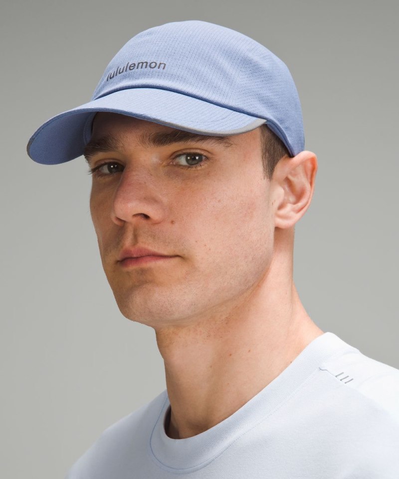 Lululemon Fast and Free Running Hat *WovenAir Wordmark Oasis Blue Online Outlet Sale