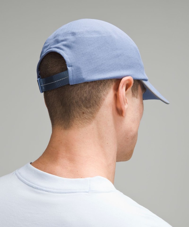 Lululemon Fast and Free Running Hat *WovenAir Wordmark Oasis Blue Online Outlet Sale