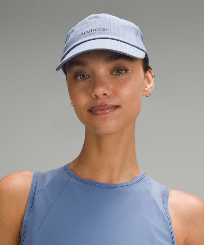 Lululemon Fast and Free Running Hat *WovenAir Wordmark Oasis Blue Online Outlet Sale